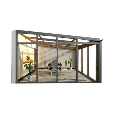 Sala de sol de vidro oculto duplo temperado originário de para Alumínio Quadro Casa de Verdura