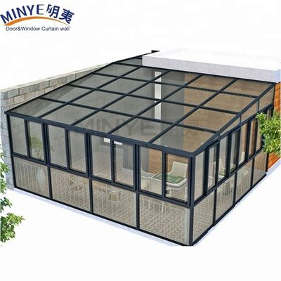 Sala de sol de vidro oculto duplo temperado originário de para Alumínio Quadro Casa de Verdura