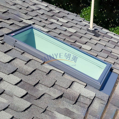 1.4mm espessura do perfil clarabóia telhado janelas superiores com persianas elétricas e prova de granizo