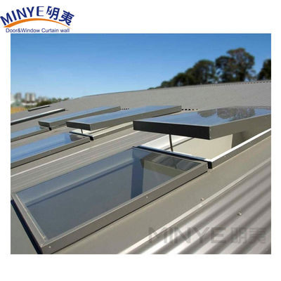 1.4mm espessura do perfil clarabóia telhado janelas superiores com persianas elétricas e prova de granizo