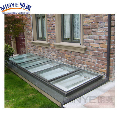 1.4mm espessura do perfil clarabóia telhado janelas superiores com persianas elétricas e prova de granizo