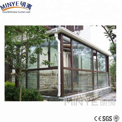 2020 Estilo da moda Casa de vidro de alumínio personalizada Sala de sol com design personalizável