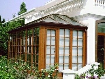 Moldura de telhado triangular de tamanho personalizado Kit de quarto de vidro de alumínio