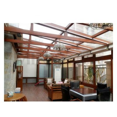 Sala de sol de jardim de alumínio moderno com isolamento térmico e vidro temperado duplo à prova de vento