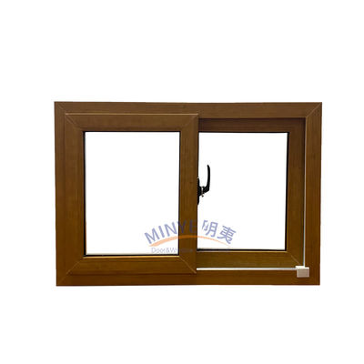 Janela deslizante de UPVC personalizável com padrão de abertura horizontal e seleção de cores