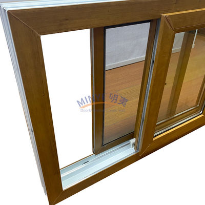 Janela deslizante de UPVC personalizável com padrão de abertura horizontal e seleção de cores