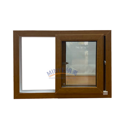Janela deslizante de UPVC personalizável com padrão de abertura horizontal e seleção de cores