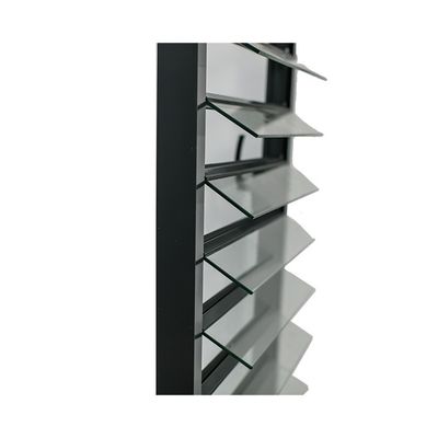 Moderno Design Single Double Tempering Coating Low-E Jalousie Window Frame Alumínio