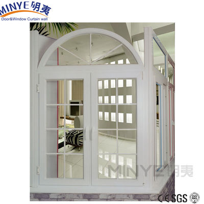 Moderno design francês insonorizado PVC vidro Upvc janelas e portas com churrasqueira Residencial