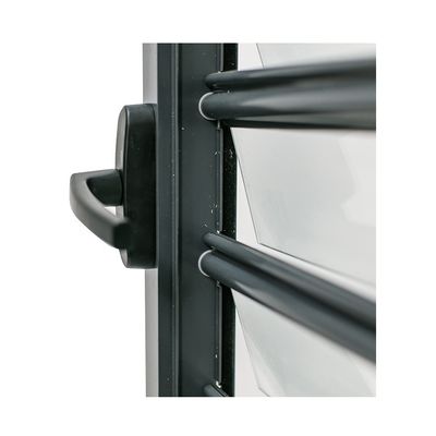 Moderno Design Single Double Tempering Coating Low-E Jalousie Window Frame Alumínio