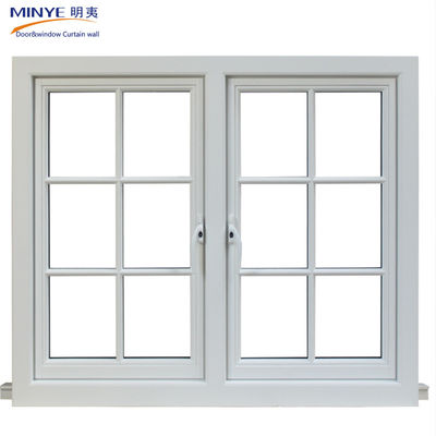 Moderno design francês insonorizado PVC vidro Upvc janelas e portas com churrasqueira Residencial