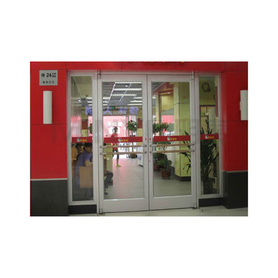 Porta giratória da frente da loja KFC com vidro de moldura de alumínio revestido com pó e design de mola