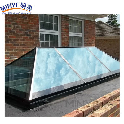 Swing Aberto Ambiental Design Moderno Skylight Lanterna de Teado de Vidro com persianas elétricas