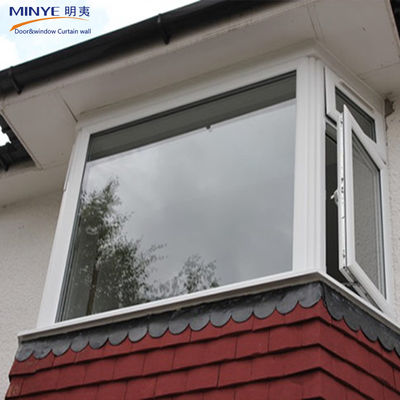 Janela de vidro duplo de tamanho personalizado Upvc/Pvc para isolamento térmico e sonoro