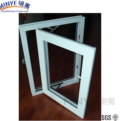 Janela de vidro duplo de tamanho personalizado Upvc/Pvc para isolamento térmico e sonoro
