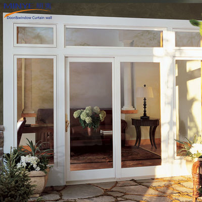 Portas de PVC/UPVC de vidro duplo de polímero de tamanho personalizado para cozinha da frente
