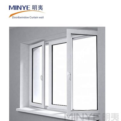 Padrão de abertura vertical Quadro UPVC e vidro Isolamento térmico Janela de casamento à prova de som