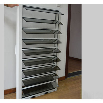 Moderno Design Powder Coating Alumínio Perfil Manual Abrir Janela de Janela de Plantas de Vidro congelado
