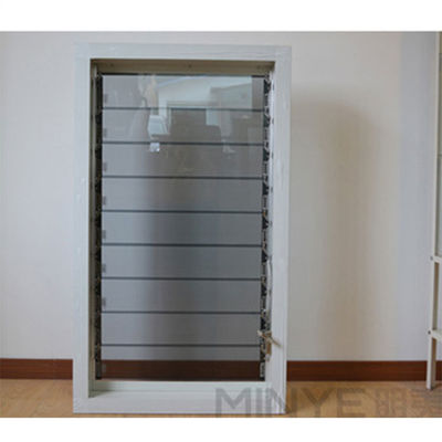 Moderno Design Powder Coating Alumínio Perfil Manual Abrir Janela de Janela de Plantas de Vidro congelado