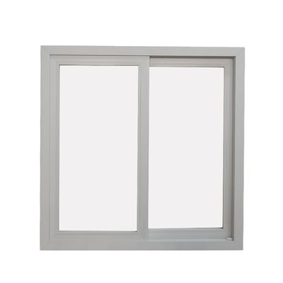 Janela e porta de deslizamento duplo de vidro UPVC PVC com material de rede de tela de fibra de vidro