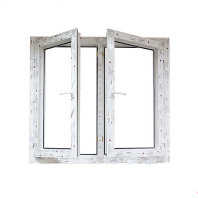 UPVC/PVC Casement Design Windows para Toilet Resistência ao vento 3500pa Swing Open Style