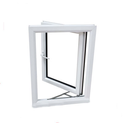 UPVC/PVC Casement Design Windows para Toilet Resistência ao vento 3500pa Swing Open Style