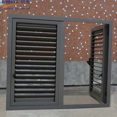 Louver Handle Cranking Shutter com estrutura de liga de alumínio e cores personalizadas