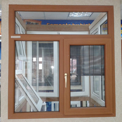 Padrão de abertura horizontal Quadro de janela de PVC Design de estilo europeu Espessura 2,5 mm