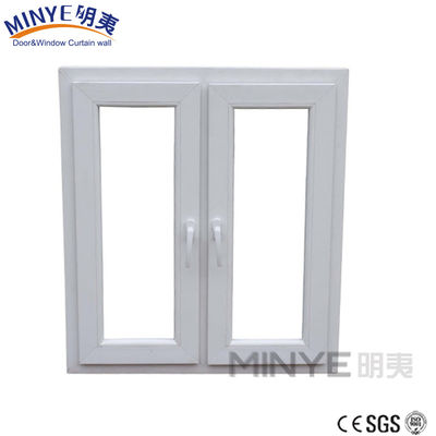 Padrão de abertura horizontal Quadro de janela de PVC Design de estilo europeu Espessura 2,5 mm