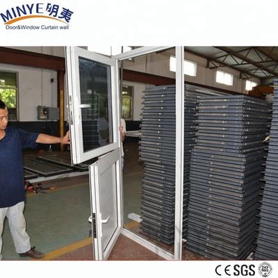 Ponto de acesso de entrada de alumínio de vidro holandês duplo aberto de porta única de estilo swing