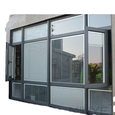 Estilo de Design de Faixa de Borracha EPDM Moderno Alumínio Frame Casement Janela Janela de Imagem