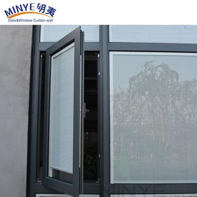 Estilo de Design de Faixa de Borracha EPDM Moderno Alumínio Frame Casement Janela Janela de Imagem