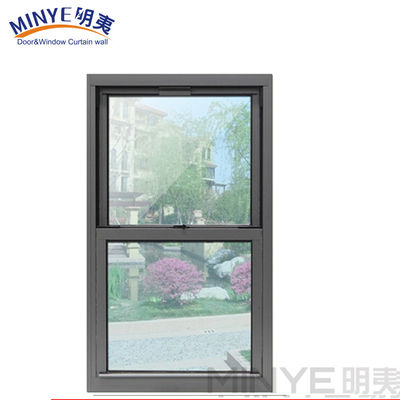 Profil de alumínio sem ruptura térmica Alumínio americano para cima para baixo Sliding Double Hang Window