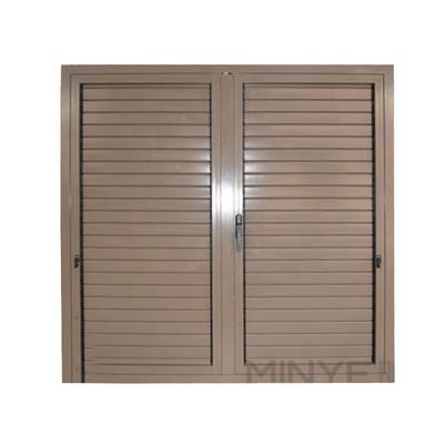 Cortinas de plantação de alumínio Sombra de sol Slats Janela com padrão de abertura vertical