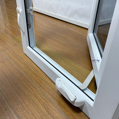 Tamanho personalizado janelas de PVC branco Upvc vidro duplo Swing Pvc Casement Janela para o seu