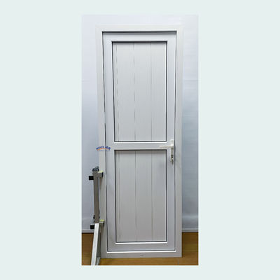 Porta de vidro temperado duplo de estilo francês UPVC com dobradiças verticais para porta de encaixe de PVC exportador