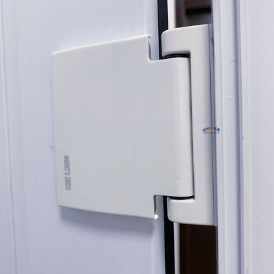 Porta de vidro temperado duplo de estilo francês UPVC com dobradiças verticais para porta de encaixe de PVC exportador