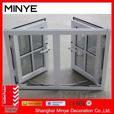Ferro Grill Design de porta de janela para vidro de alumínio Casement Janela estilo moderno