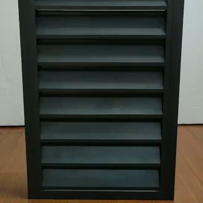 American Style Soundproof Madeira Alumínio Louvers janelas com perfil de 1,4 mm