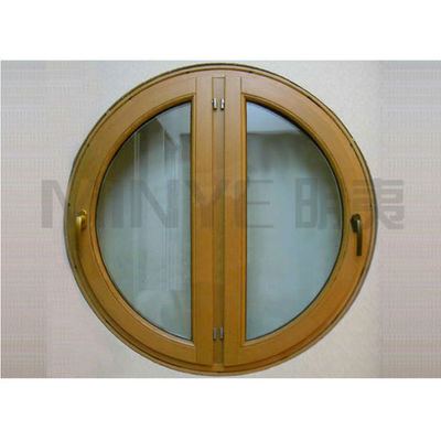 5mm-12mm vidro espec circular em forma de painel duplo balançando para fora janela redonda Casement janela para fluxo de ar e estética