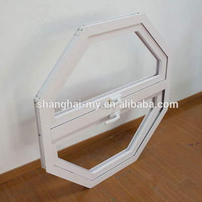 5mm-12mm vidro espec circular em forma de painel duplo balançando para fora janela redonda Casement janela para fluxo de ar e estética