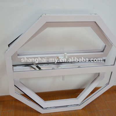 5mm-12mm vidro espec circular em forma de painel duplo balançando para fora janela redonda Casement janela para fluxo de ar e estética