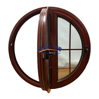 5mm-12mm vidro espec circular em forma de painel duplo balançando para fora janela redonda Casement janela para fluxo de ar e estética