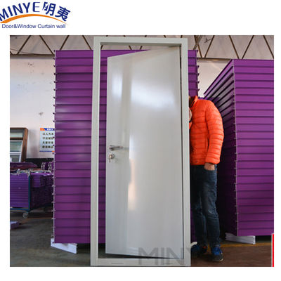 Porta de segurança de aço exterior anti-roubo com perfil de vidro de ferro espessura 0,6 mm 2,0 mm