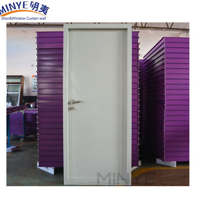Porta de segurança de aço exterior anti-roubo com perfil de vidro de ferro espessura 0,6 mm 2,0 mm