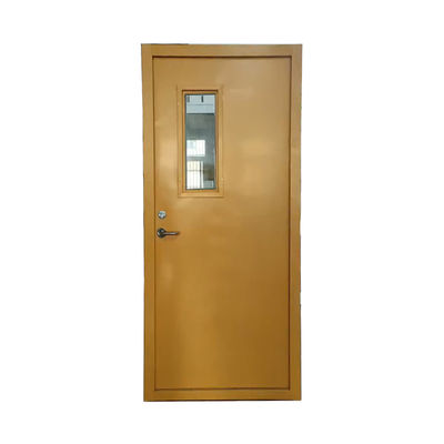 Porta de segurança de aço exterior anti-roubo com perfil de vidro de ferro espessura 0,6 mm 2,0 mm