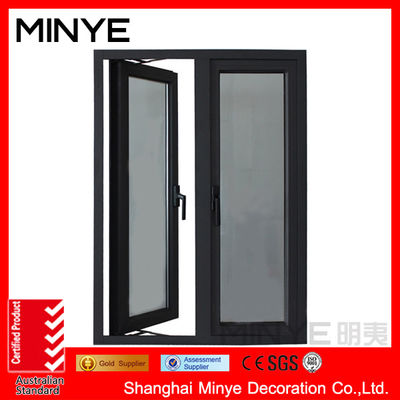 1.4mm hardware chinês ou alemão Alumínio banheiro janelas para vidro Toilet Window