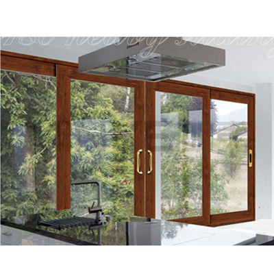 Perfil personalizado Cor cinza escuro Porta deslizante de pátio para design exterior Vidro grande