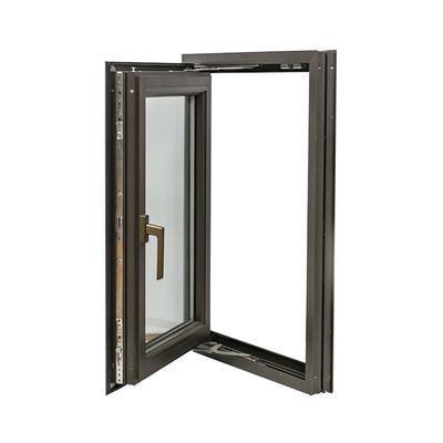 Janela de revestimento de alumínio de design anti-roubo com fita de isolamento tecnoforma alemã