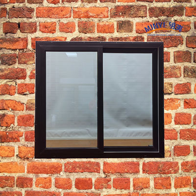 Janela deslizante de UPVC moderna com vidro de baixa E dupla cor e hardware alemão